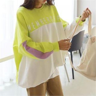 Color-block Oversize Sweatshirt