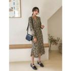 Wrap-front Long Mermaid Dress