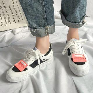 Multi-color Lace-up Sneakers