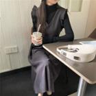 Sleeveless Midi A-line Dress / Top