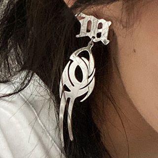 Alloy Dangle Earring 1 Pair - Silver - One Size