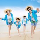 Family Matching Hooded Zip-up Light Jacket
