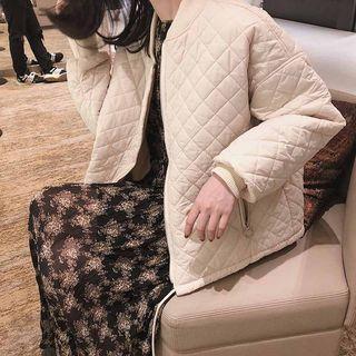 Padded Zip Jacket White - One Size