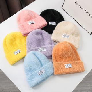 Applique Fluffy Beanie