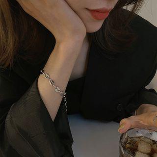 Plain Bracelet Sl0266 - Silver - One Size