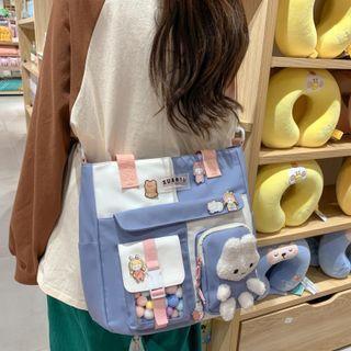 Rabbit Paneled Crossbody Bag