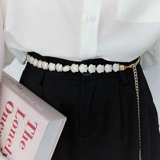 Shell Alloy Waist Chain Gold - One Size