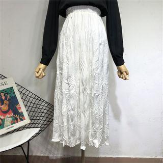 Ruched Pleated A-line Shift Skirt