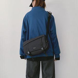 Lightweight Buckled Crossbody Bag Black - One Size