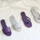 Plain Slide Sandals / Braid Strap Flip-flops