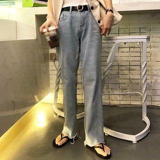 Short-sleeve Shirt / Wide Leg Jeans