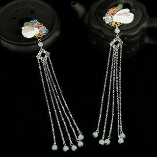 Traditional Chinese Rabbit Fringed Hair Clip / Set