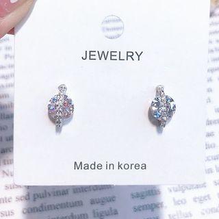 Rhinestone Stud Earring As Shown In Figure - One Size