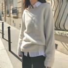 Plain Sweater Beige - One Size