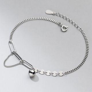 Geometric Sterling Silver Bracelet