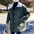 Japanese Character Buttoned Coat