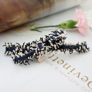 Fringed Bow Hair Clip