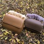 Faux Fur Handle Crossbody Bag