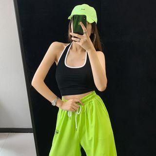 Contrasted Halter Top