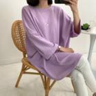 Vivid-color Oversized T-shirt