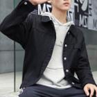 Plain Cargo Jacket Black - M