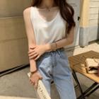 Round-neck Letter Print T-shirt -