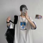 Mock Two-piece Short-sleeve Can Print T-shirt