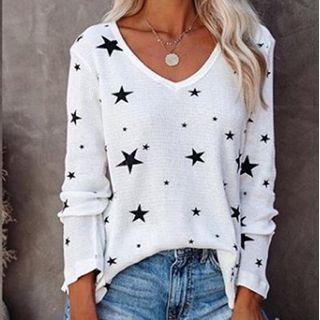 Long-sleeve All Over Star T-shirt