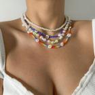 Set Of 4: Beaded Necklace