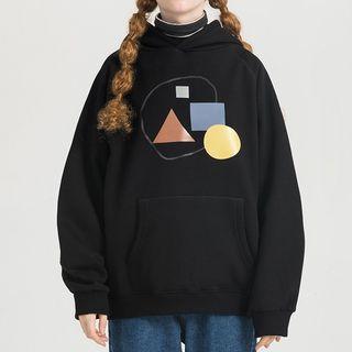 Geometric Shape Print Hoodie