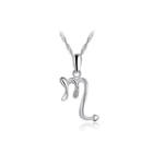 925 Sterling Silver Twelve Constellations Scorpio Pendant With Necklace