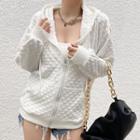 Long Sleeve Loose-fit Zip-up Jacket