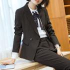 Set: Double-breasted Blazer + / Dress Pants / + Skirt / + Shirt