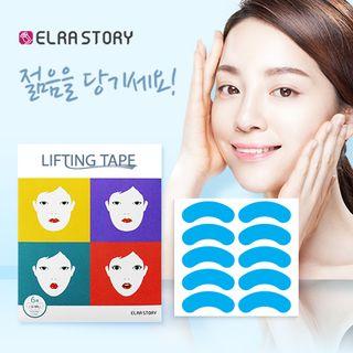 Elra Story - Facial Lifting Tape (curved Shape) 10pcs X 6sheets