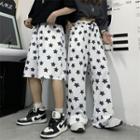 Star Print Straight Leg Shorts / Pants