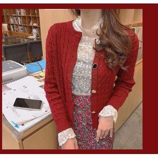 Twist Cardigan Red - One Size