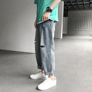 Distressed Demin Pants