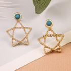 Star Alloy Earring 1 Pair - Earring - Gold - One Size