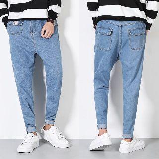 Slim-fit Tapered Washed Jeans