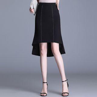 High-waist High-low Mermaid Skirt