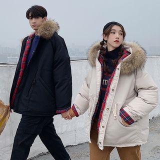 Couple Matching Furry Hood Parka