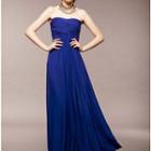 Strapless Evening Dress Blue - One Size