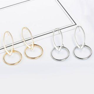 Alloy Drop Earring 1 Pair - 02 - Silver6709 - One Size