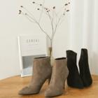 Stiletto-heel Faux-suede Ankle Boots