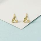 Plane Clip On Earring 1 Pair - Gold - One Size
