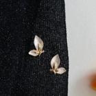 Rhinestone Glaze Butterfly Earring 1 Pair - White - One Size
