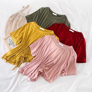 Plain Drawstring Top