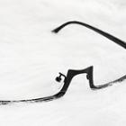 Half Frame Eyeglasses Frame 1pc - Black - One Size
