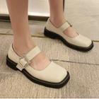Faux-leather Mary Jane Shoes