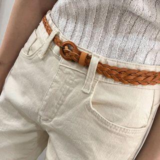 Woven Cowhide Belt